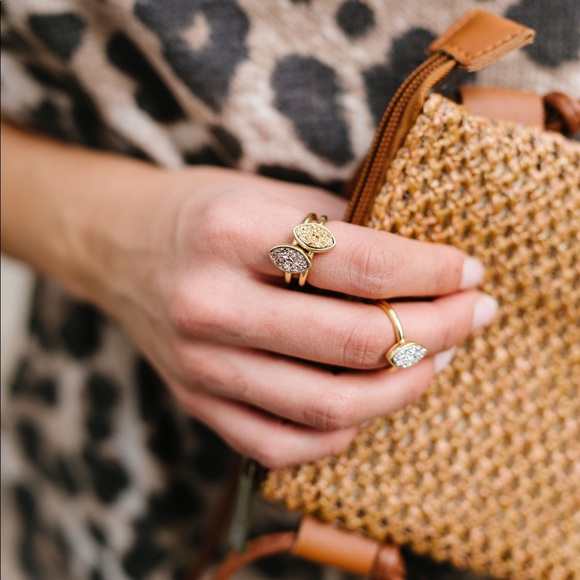 Druzy Adjustable Ring - Picture 2 of 6